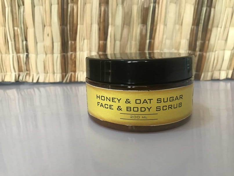 Honey and sale sugar face scrub